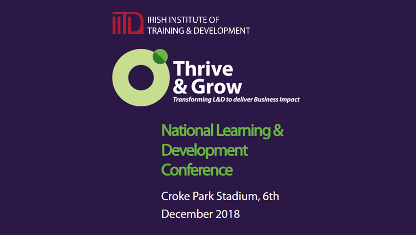 Thrive & Grow - National learning & Development Conference poster